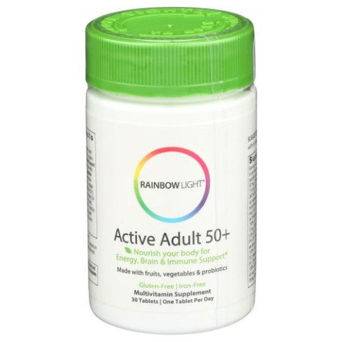Active Adult 50+ Multivitamin 30 Tabs by Rainbow Light