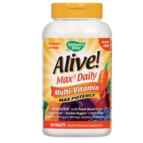 Alive MultiVitamin no Iron 180 Tabs by Natures Way