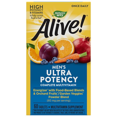 Alive! Once Daily Men's Ultra Potency Multivitamin Tablets - 60.0 ea