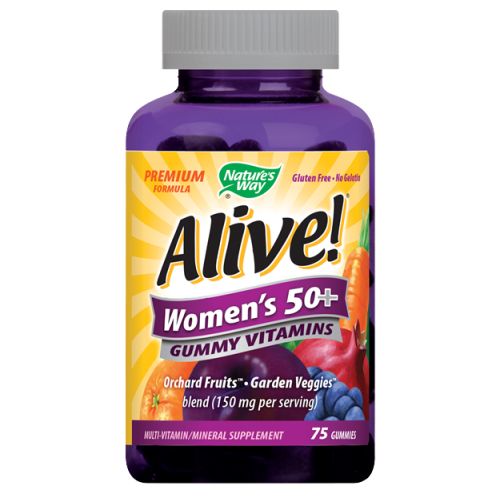Alive! Womens 50 Plus Gummy Vitamins 75 GUMMIES by Natures Way