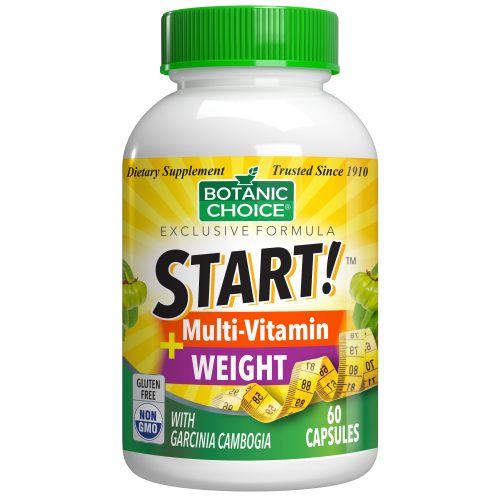 Botanic Choice START! Multi-Vitamin + Weight - Total Health Support Supplement - 60 Capsules