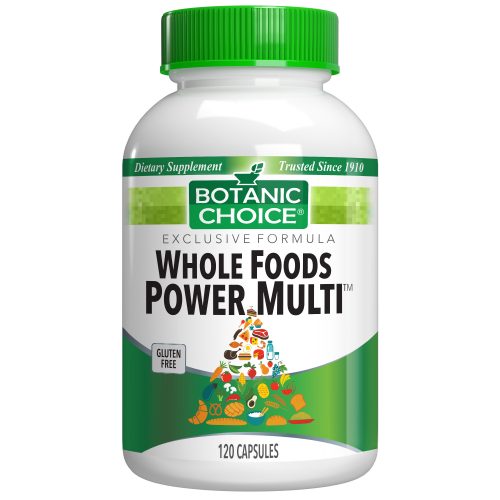 Botanic Choice Whole Foods Power Multi™ - Total Health Support Supplement - 120 Capsules
