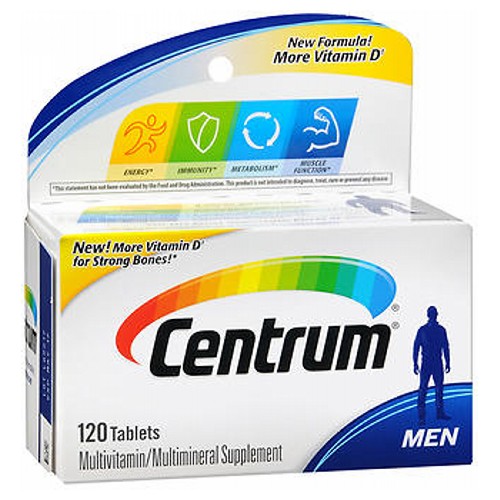 Centrum Men Under 50 Multivitamin/Multimineral Tablets 120 Tabs by Centrum