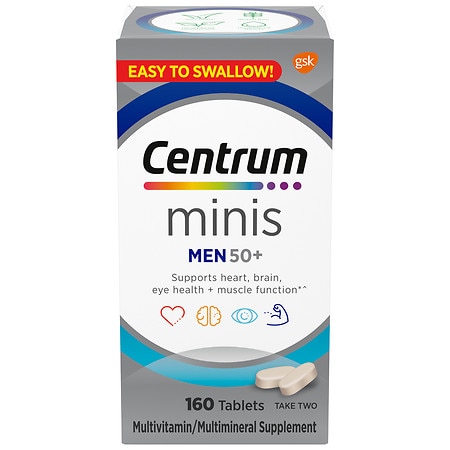 Centrum Minis Men 50+ Multivitamin Tablets - 160.0 ea