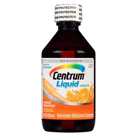 Centrum Multivitamin/Multimineral, Liquid Orange Tangerine - 8.0 oz