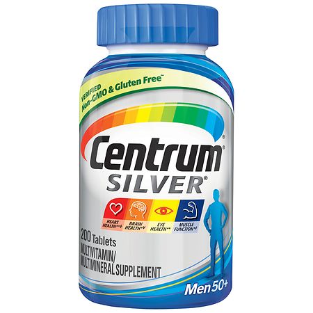 Centrum Silver Men Complete Multivitamin & Multimineral Supplement Tablet, Age 50 Plus - 200.0 ea