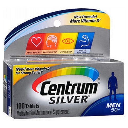 Centrum Silver Ultra Mens Multivitamin/Multimineral Supplement Tablets 100 tabs by Centrum