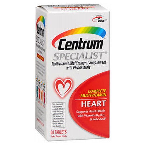Centrum Specialist Multivitamin/Multivitamin Tablets For Heart 60 tabs by Centrum