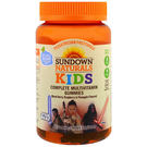 Complete Kids Multivitamins Mixed Berry Raspberry & Pineapple Flavor - 60 Gummies Yeast Free by Sundown Naturals