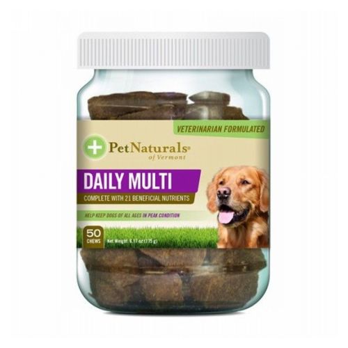 Daily Multi for DogsJars 50 Chews by Pet Naturals of Vermont