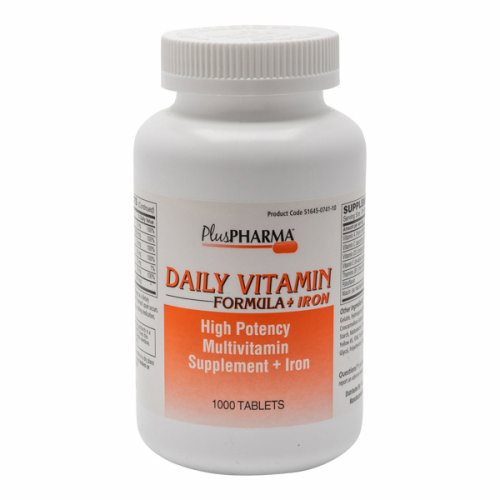 Daily Multivitamin +Iron 1000 Tabs by Plus Pharma