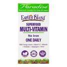 Earth's Blend Superfood Multivitamin 60 Vegetarian Capsules Yeast Free by Paradise Herbs