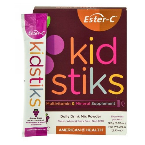 EsterC Kidstiks Multivitamin & Mineral Tropical Punch 30 Packets by EsterC