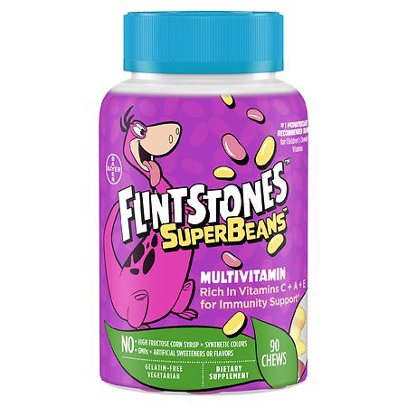Flintstones SuperBeans Multivitamin with Immunity Support Strawberry, Orange, and Lemon - 90.0 ea