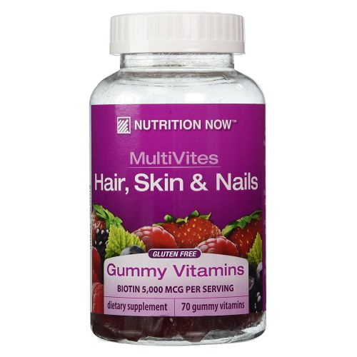 MultiVitamin Plus Hair Skin & Nails Support Gummies 70 CT by Nutrition Now