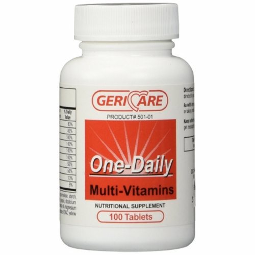 Multivitamin Supplement Geri-Care Tablet 100 per Bottle Case of 12 by McKesson