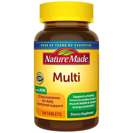 Nature Made Multivitamin Tablets with Iron - 130.0 ea