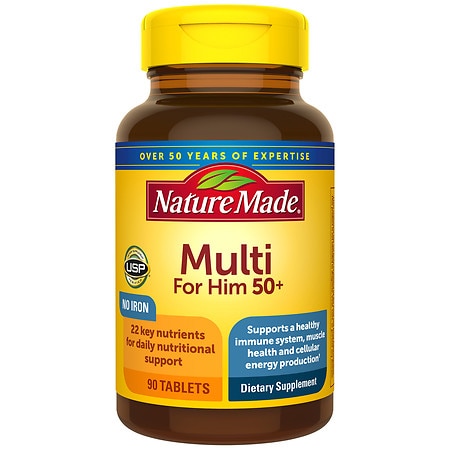 Nature Made Multivitamin for Him 50+ Tablets - 90.0 ea