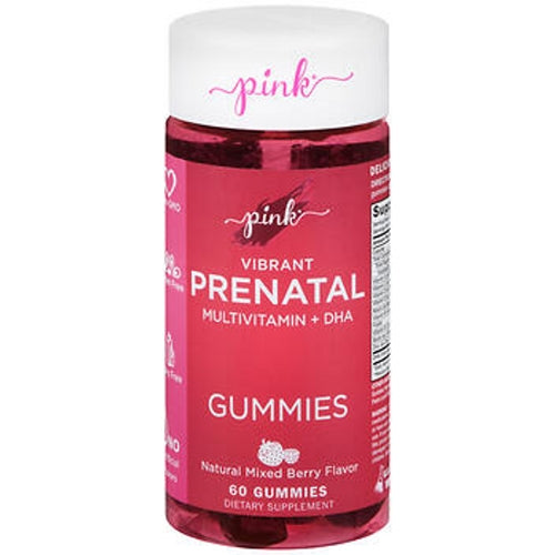 Nature's Truth Pink Vibrant Prenatal Multivitamin + DHA Gummies 60 Gummies by Nature's Truth