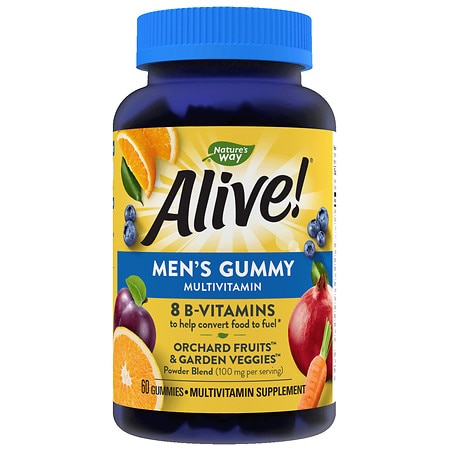 Nature's Way Alive! Men's Gummy Multivitamin Fruit - 60.0 ea