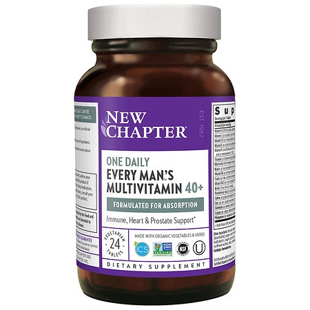 New Chapter Every Man's One Daily 40+, Multivitamin - 24.0 ea