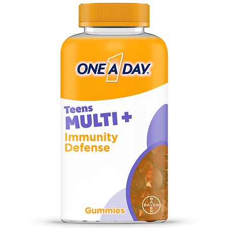 One A Day Teens MultiPlus Immunity Multivitamin Gummies Fruit - 120.0 ea