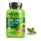 One Daily Multivitamin for Men 50+ 60 Vegetarian Capsules Yeast Free by NATURELO