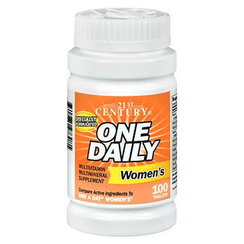 One Daily Womens Multivitamin Multimineral Supplement 100 Tabs by 21st Century