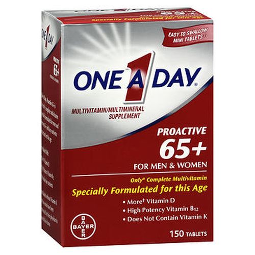 OneADay Proactive 65+ for Men & Women MultivitaminMultimineral Tablets 150 Tabs by Bayer