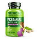 Prenatal Whole Food Multivitamin with Natural Iron Folate and Calcium 180 Vegetarian Capsules Yeast Free by NATURELO