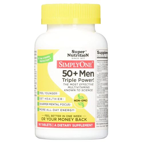 Simplyone 50 + Men 90 Tabs by Super Nutrition