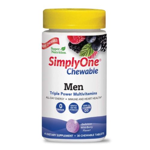 Simplyone Men Chewable 30 Tabs by Super Nutrition