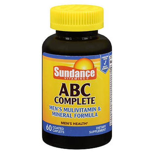 Sundance ABC Complete MenS Multivitamin & Mineral Formula Coated Caplets 60 Tabs by Sundance