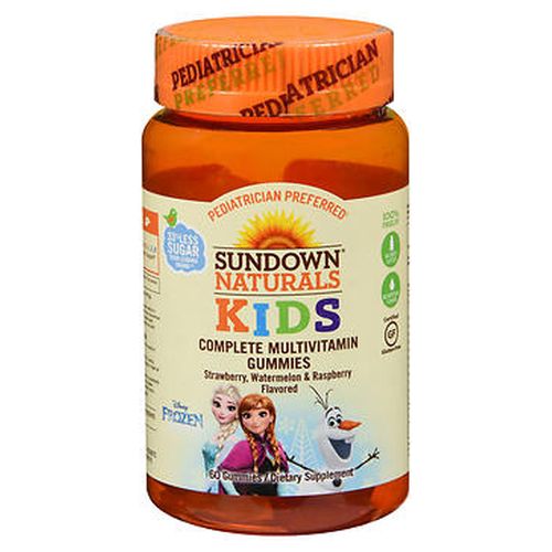Sundown Naturals Kids Frozen Complete Multivitamin Gummies Strawberry Watermelon Raspberry 60 Each by Sundown Naturals