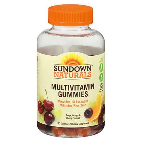 Sundown Naturals Multivitamin Gummies Grape, Orange & Cherry Flavored, 120 Each by Sundown Naturals