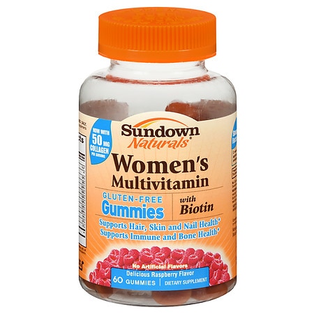 Sundown Naturals Women's Multivitamin with Biotin Gluten-Free Gummies - 60.0 ea