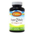 Super 2 Daily Multivitamin with Omega-3s Plus Lutein 60 Softgels Yeast Free by Carlson Labs