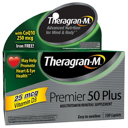 Theragran Theragran-M Multivitamin 50 Plus - 130.0 ea