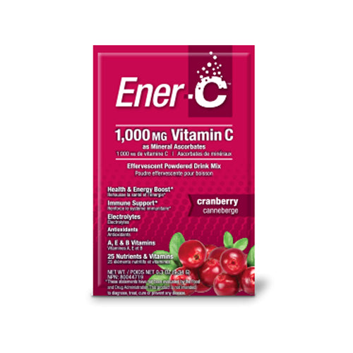 Vitamin C Effervescent Drink Mix Cranberry 30 Count by EnerC
