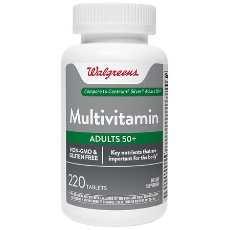 Walgreens Adult 50+ Multivitamin Tablets, Gluten Free - 400.0 ea