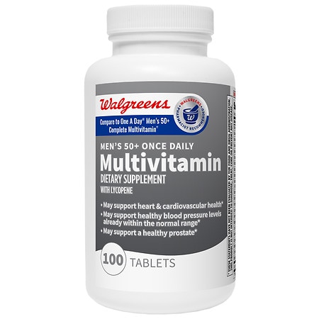 Walgreens Men 50+ Once Daily Multivitamin Tablets - 100.0 ea