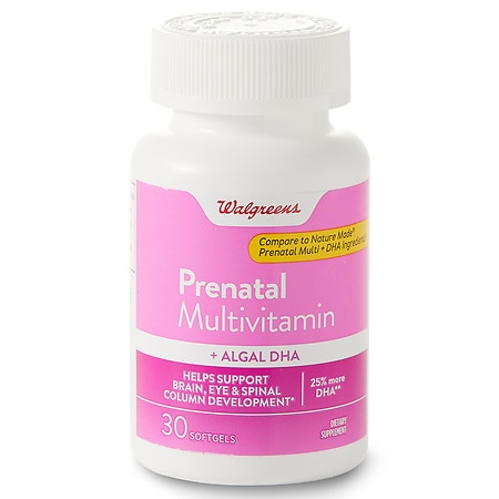 Walgreens Prenatal Multivitamin + Algal DHA - 30.0 ea