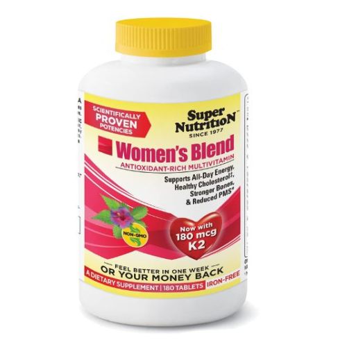 Womens Blend Iron Free 180 Tabs by Super Nutrition
